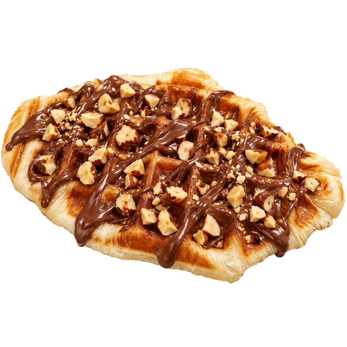 Nutella és mogyoró Croffles